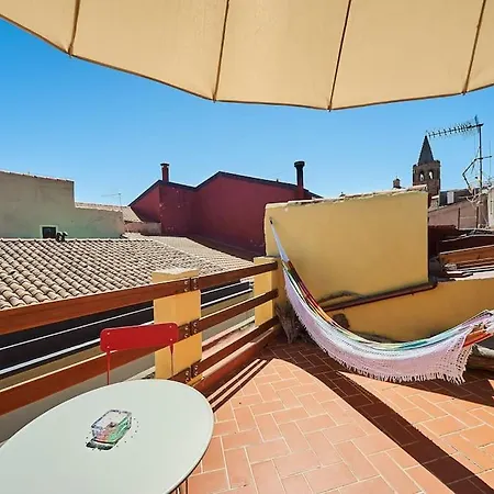 Gpoint Old Town Terrace With Sea Cathedral View * Alghero
